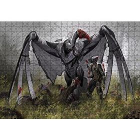 Cakapuzzle Dev Mekanik Akbaba ve Savaşçı 120 Parça Ahşap Puzzle