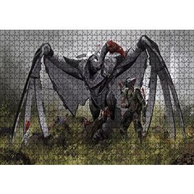 Cakapuzzle Dev Mekanik Akbaba ve Savaşçı 120 Parça Ahşap Puzzle