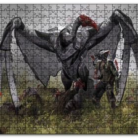 Cakapuzzle Dev Mekanik Akbaba ve Savaşçı Mdf 120 Parça Puzzle