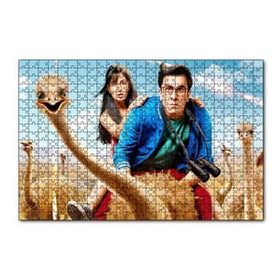 Cakapuzzle Devekuşları Adam ve Kız 120 Parça Ahşap Puzzle