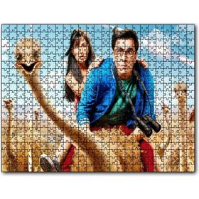 Cakapuzzle Devekuşları Adam ve Kız Mdf 1000 Parça Puzzle
