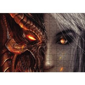 Cakapuzzle Diablo 3 Girl Mdf 120 Parça Puzzle