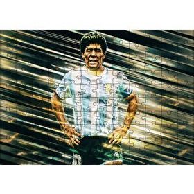 Cakapuzzle Diego Maradona Arjantin Fırtınası 120 Parça Ahşap Puzzle