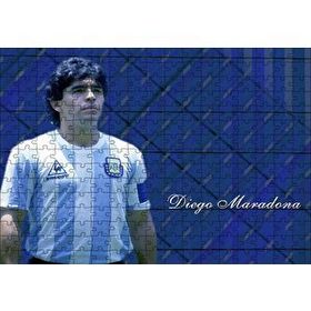 Cakapuzzle Diego Maradona Arjantin Milli Takımı Kaptanı 120 Parça Ahşap Puzzle