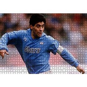 Cakapuzzle Diego Maradona Napoli 1984 120 Parça Ahşap Puzzle