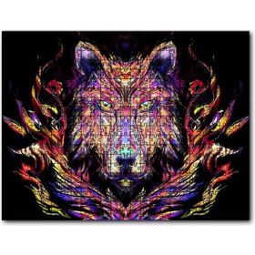Cakapuzzle Dijital Çizim Kurt Görseli 255 Parça Puzzle