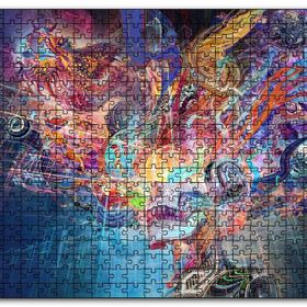 Cakapuzzle Dijital Soyut Hayal Gördüren Resim Mdf 500 Parça Puzzle