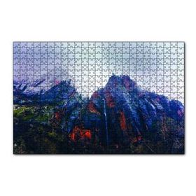 Cakapuzzle Dik Yamaçlı Dumanlı Dağ 120 Parça Ahşap Puzzle