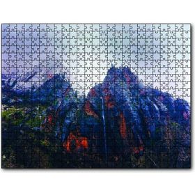 Cakapuzzle Dik Yamaçlı Dumanlı Dağ Ahşap 500 Parça Puzzle