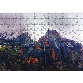 Cakapuzzle Dik Yamaçlı Dumanlı Dağ Mdf 120 Parça Puzzle