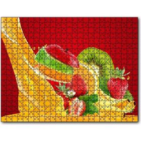 Cakapuzzle Dilimlenmiş Meyveler Meyve Suyu Mdf 120 Parça Puzzle