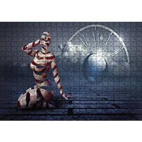 Cakapuzzle Dilimli Kadın Figüri Zaman Ahşap 500 Parça Puzzle