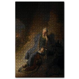 Cakapuzzle Dinlenen İhtiyar Yağlıboya Ahşap 1000 Parça Puzzle