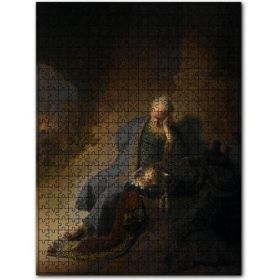 Cakapuzzle Dinlenen İhtiyar Yağlıboya Ahşap 500 Parça Puzzle