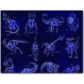 Cakapuzzle Dinozorlu Burç Sembolleri Neon Mdf 255 Parça Puzzle