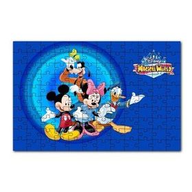 Cakapuzzle Disney Büyülü Dünya Mickey Mouse Çizgi Film 120 Parça Ahşap Puzzle