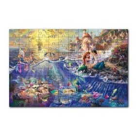 Cakapuzzle Disney Denizkızı ve Arkadaşları 120 Parça Ahşap Puzzle