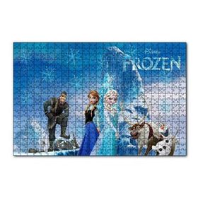 Cakapuzzle Disney Frozen Karekterleri Görseli 120 Parça Ahşap Puzzle