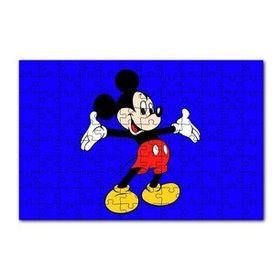 Cakapuzzle Disney Mickey Mouse mavi Görsel 120 Parça Ahşap Puzzle