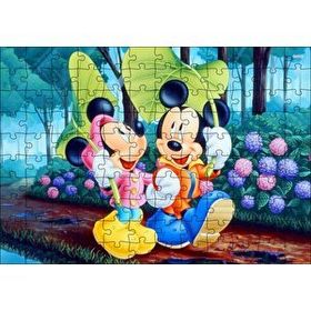 Cakapuzzle Disney Mickey Mouse Minnie Mouse 120 Parça Ahşap Puzzle