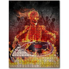 Cakapuzzle Dj Iskelet Desenli Görsel 500 Parça Puzzle