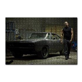 Cakapuzzle Dodge Viper ve Dom 120 Parça Ahşap Puzzle