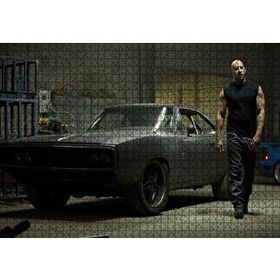 Cakapuzzle Dodge Viper ve Dom 120 Parça Ahşap Puzzle