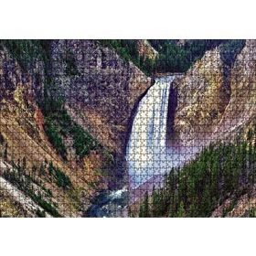 Cakapuzzle Doğa Dağlarda Şelale Manzara 120 Parça Ahşap Puzzle