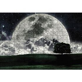 Cakapuzzle Doğa Gecede Ay Güzelliği 120 Parça Ahşap Puzzle