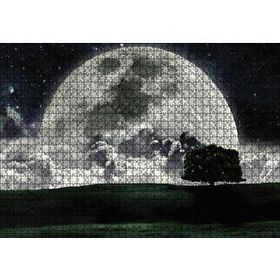 Cakapuzzle Doğa Gecede Ay Güzelliği Ahşap 1000 Parça Puzzle