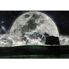 Cakapuzzle Doğa Gecede Ay Güzelliği Mdf 120 Parça Puzzle