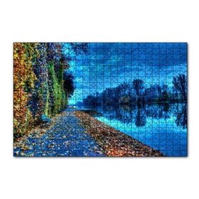 Cakapuzzle Doğa Sonbahar Göl Kıyısı 120 Parça Ahşap Puzzle