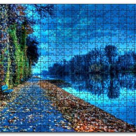 Cakapuzzle Doğa Sonbahar Göl Kıyısı Mdf 120 Parça Puzzle
