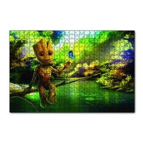 Cakapuzzle Doğada Baby Groot Görseli 120 Parça Ahşap Puzzle