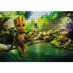 Cakapuzzle Doğada Baby Groot Görseli 120 Parça Ahşap Puzzle