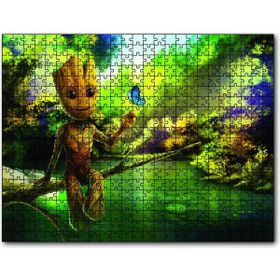 Cakapuzzle Doğada Baby Groot Görseli Mdf 255 Parça Puzzle