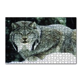 Cakapuzzle Doğada Kanada Vaşağı 120 Parça Ahşap Puzzle