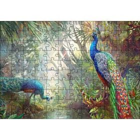 Cakapuzzle Doğada Tavus Kuşu Görseli 120 Parça Ahşap Puzzle