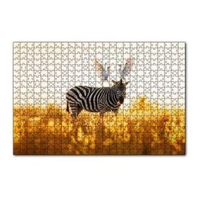 Cakapuzzle Doğada Zebra Ve Kuşlar Görseli 120 Parça Ahşap Puzzle