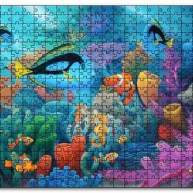 Cakapuzzle Doğal Ortamında Tropikal Balıklar ve Mercanlar Mdf 120 Parça Puzzle