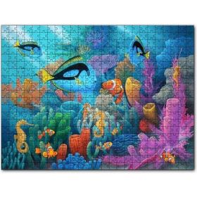 Cakapuzzle Doğal Ortamında Tropikal Balıklar ve Mercanlar Mdf 120 Parça Puzzle