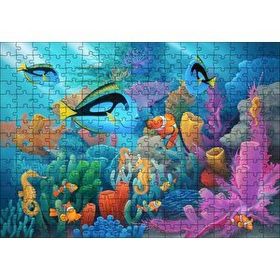 Cakapuzzle Doğal Ortamında Tropikal Balıklar ve Mercanlar Mdf 255 Parça Puzzle