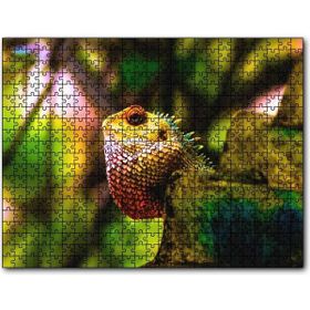 Cakapuzzle Doğal Yaşamda İguana Mdf 500 Parça Puzzle