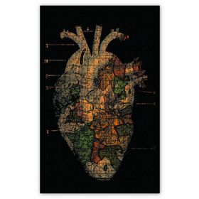 Cakapuzzle Doğanın Uyumu Kalp Ahşap 1000 Parça Puzzle
