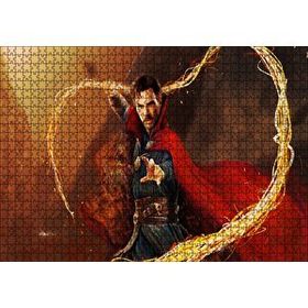 Cakapuzzle Doktor Strange ve Alev Kırbacı Mdf 1000 Parça Puzzle