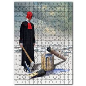 Cakapuzzle Dolmakalem İnfaz ve İzleyici Kağıtlar Mdf 120 Parça Puzzle