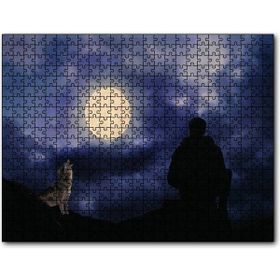 Cakapuzzle Dolun Ay Mehtap Adam Kurt Ahşap 500 Parça Puzzle