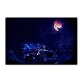 Cakapuzzle Dolunay Kurt ve Spor Araba Neon Işıklı 120 Parça Puzzle