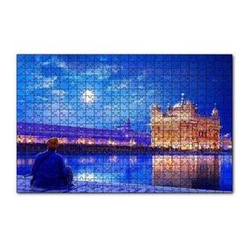 Cakapuzzle Dolunayda Hindistandan Bir Kare 120 Parça Ahşap Puzzle