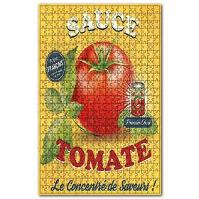 Cakapuzzle Domates ve Domates Sosu Afiş Görseli Ahşap 1000 Parça Puzzle